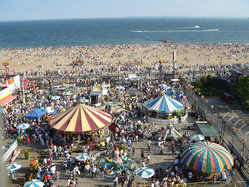 Coney Island Bildansicht Attraktion New York Impressionen von Citysam von New York