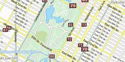 Central Park Stadtplan