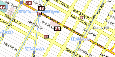 Stadtplan Empire State Building